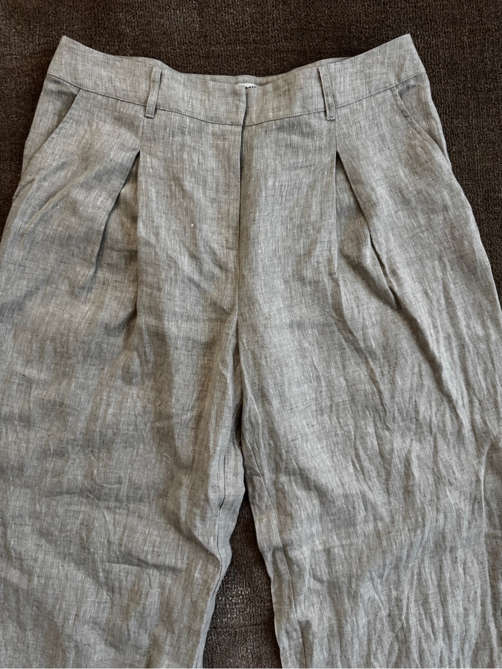 Reformation Alex Linen Mid Rise Pant - Picture 4 of 13